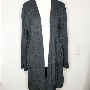 EILEEN FISHER Wool Blend Open Front Cardigan
